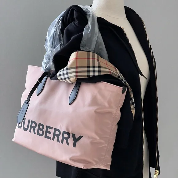 Burberry | Bags | Burberry Medium Logo Print Nylon Tote In